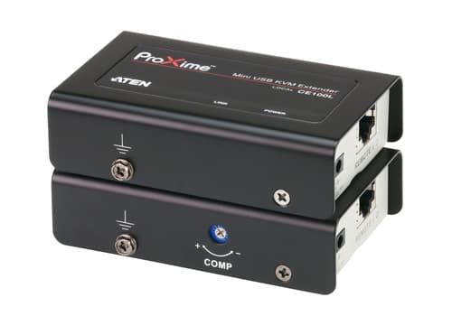ATEN CE 100 Local and Remote Units - KVM extender - USB - up to 100 m — view 1