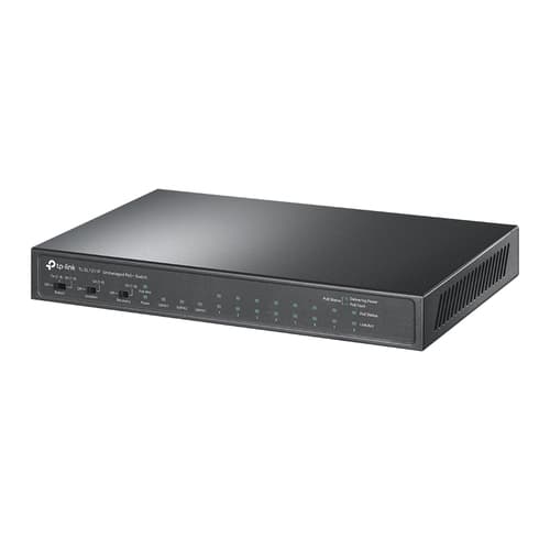 TP-Link TL-SL1311P V1.6 - Switch - unmanaged - 8 x 10/100 (PoE+) + 2 x 10/100/1000 + 1 x 1000Base-X SFP - rack-mountable (65 W)
