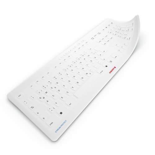 CHERRY STREAM PROTECT MEMBRANE - Keyboard cover - US English with EURO symbol, 104 + 10 - pale grey - for STREAM KEYBOARD, KEYBOARD WIRELESS