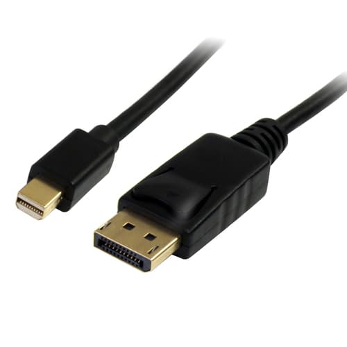 StarTech.com 1m Mini DisplayPort to DisplayPort 1.2 Cable DisplayPort 4k - DisplayPort cable - Mini DisplayPort (M) to DisplayPort (M) - 1 m - latched - black
