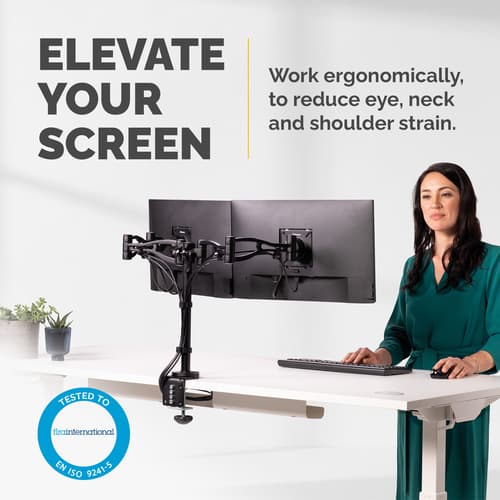 PROFESSIONAL SERIES DUAL MONITOR ARM — view 3