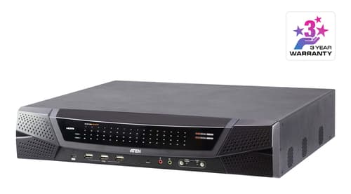 64 Port IP CATx KVM switch with 1 local