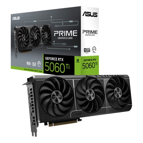 ASUS PRIME GeForce RTX 5060 Ti 8GB - OC Edition - graphics card - GeForce RTX 5060 Ti - 8 GB GDDR7 - PCI Express 5.0 - 3 x DisplayPort, HDMI — view 11