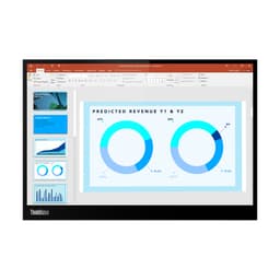 Lenovo ThinkVision M14d - LED monitor - 14" - portable - 2240 x 1400 2.2K @ 60 Hz - IPS - 300 cd/m� - 1500:1 - 6 ms - 2xUSB-C - raven black