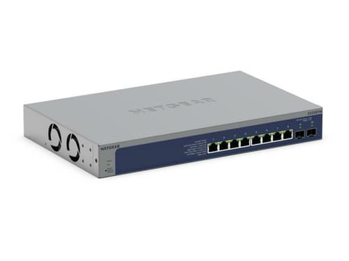 NETGEAR S3600 Series XS508TM - Switch - 2+/L3 Lite - smart - 8 x 10/25 Gigabit Ethernet + 2 x 10Gb Ethernet SFP+ (uplink) - desktop, rack-mountable
