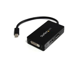 StarTech.com Travel A/V adapter - 3-in-1 Mini DisplayPort to DisplayPort DVI or HDMI converter (MDP2DPDVHD) - Adapter - Mini DisplayPort male to DVI-D, HDMI, DisplayPort female - 15 cm - black