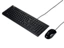 ASUS U2000 - Keyboard and mouse set - USB - black thumbnail 2