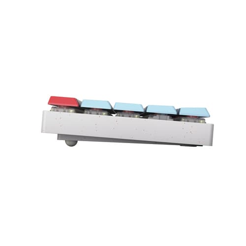 CHERRY MX MX-LP 2.1 - Keyboard - compact - backlit - wireless - 2.4 GHz, Bluetooth 5.2, USB - QWERTY - US - key switch: CHERRY MX Low Profile RGB Speed - white — view 4