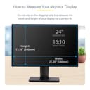 StarTech.com 24-inch 16:10 Monitor Privacy Screen, Hanging Filter/Shield - Display privacy filter - 2-way - removable - plug-in - 24" wide - black