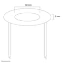Neomounts FPMA-CRS5 - Mounting component (ceiling mount cover) - for LCD display - metal - silver thumbnail 3