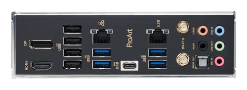 ASUS PROART B760-CREATOR WIFI - Motherboard - ATX - LGA1700 Socket - B760 Chipset - USB-C 3.2 Gen2, USB 3.2 Gen 1, USB-C 3.2 Gen 2x2 - Gigabit LAN, 2.5 Gigabit LAN, Wi-Fi 6, Bluetooth - onboard graphics (CPU required) - HD Audio (8-channel) — view 8