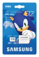 Samsung PRO Plus MB-MD512SA - Sonic the Hedgehog flash memory card (microSDXC to SD adapter included) - 512 GB - A2 / Video Class V30 / UHS-I U3 - microSDXC UHS-I - white thumbnail 8