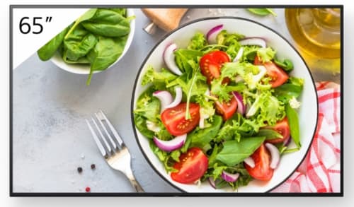 Sony Bravia Professional Displays FW-65BZ35L - 65" Diagonal Class BZ35L Series LED-backlit LCD display - digital signage - Android TV - 4K UHD (2160p) 3840 x 2160 - HDR - Direct LED