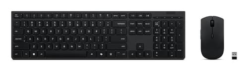 Lenovo Professional Wireless Rechargeable Combo Keyboard and Mouse-UK English