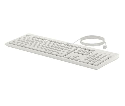 HP 225 - Keyboard and mouse set - ambidextrous, 3-zone layout, standard key travel - full size - USB - UK - cashmere white — view 10