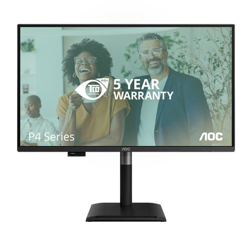 AOC Pro-line Q27P4CV - P4 Series - LED monitor - 27" - 2560 x 1440 QHD @ 120 Hz - IPS - 350 cd/m� - 1500:1 - 4 ms - HDMI, DisplayPort, USB-C - speakers - black — view 6