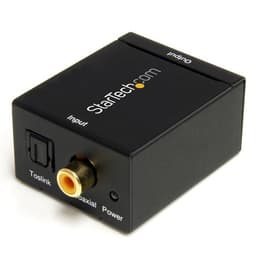 StarTech.com SPDIF Digital Coaxial or Toslink Optical to Stereo RCA Audio Converter - Digital Audio Adapter (SPDIF2AA) - Coaxial/optical digital audio converter - black - for P/N: FPCEILPTBLP, FPWARTB1M, FPWFXBAT, FPWTLTBAT, STNDMTV100, STNDMTV70, STNDMTVDUO