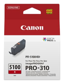 Canon PFI-5100 R - 14.4 ml - red - original - hanging box - ink tank - for imagePROGRAF PRO-310