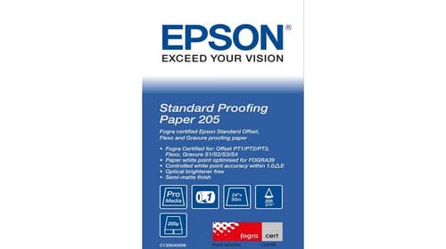 Epson Media, Media, Roll, Standard Proofing Paper, Graphic Arts - Proofing Paper, 24" x 50m, 205 g/m2