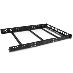 StarTech.com 1U Universal Server Rack Rails - TAA Compliant Adjustable Depth Server Mounting Rails - 19inch Rack Mount Rails (UNIRAILS1U) - Rack rail - black - 1U - 19" - for P/N: RK2433BKM, RK2537BKM, RK3236BKF, RK4236BKB, RK4242BK24, RK4242BK30, RKQMCAB12V2