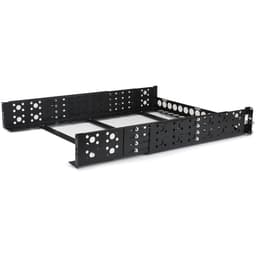 StarTech.com 2U Universal Rack Mount Rails - for 19in Server Rack Enclosure or Cabinet - Adjustable A/V Rack Rails (UNIRAILS2U) - Rack rail - black - 2U - 19" - for P/N: RK2433BKM, RK2537BKM, RK3236BKF, RK4236BKB, RK4242BK24, RK4242BK30, RKQMCAB12V2
