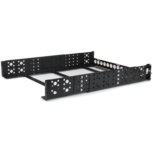 StarTech.com 2U Universal Rack Mount Rails - for 19in Server Rack Enclosure or Cabinet - Adjustable A/V Rack Rails (UNIRAILS2U) - Rack rail - black - 2U - 19" - for P/N: RK2433BKM, RK2537BKM, RK3236BKF, RK4236BKB, RK4242BK24, RK4242BK30, RKQMCAB12V2