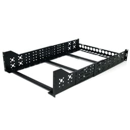 StarTech.com 3U Universal Server Rack Rails - TAA Compliant Fixed Mounting Rails - 19" Adjustable Depth Rack Mount Rails (UNIRAILS3U) - Rack rail - black - 3U - 19" - for P/N: RK1233BKM, RK2433BKM, RK2537BKM, RK3236BKF, RK4236BKB, RK4242BK24, RK4242BK30