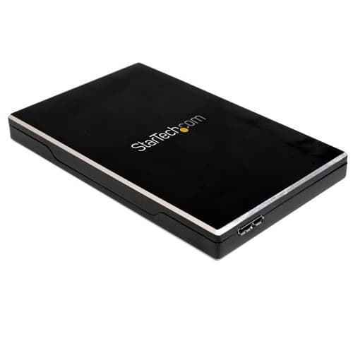 StarTech.com 2.5in USB 3.0 SSD SATA Hard Drive Enclosure - Storage enclosure with power indicator - 2.5" - SATA 3Gb/s - 3 Gbit/s - USB 3.0 - black - SAT2510BU32 - Storage enclosure - 2.5" - SATA 3Gb/s - USB 3.0 - black