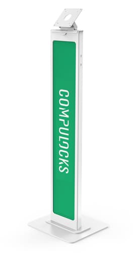 Compulocks VESA Brandable Floor Stand - Stand - for tablet - aluminium - white - floor-standing
