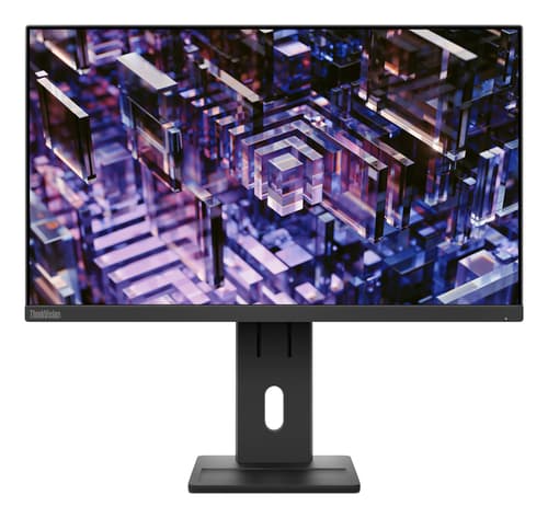 Lenovo ThinkVision E24q-30 - LED monitor - 24" (23.8" viewable) - 2560 x 1440 QHD @ 100 Hz - IPS - 300 cd/m� - 1300:1 - 4 ms - HDMI, DisplayPort - speakers - raven black — view 3