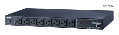 16A 8Outlet 1U Outlet-M.ed&Sw.ed eco PDU — view 1