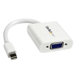 StarTech.com Mini DisplayPort to VGA Adapter - White - 1080p - Thunderbolt to VGA Monitor Adapter - Mini DP to VGA Converter (MDP2VGAW) - Video converter - VGA - DisplayPort - white