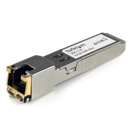 StarTech.com Cisco SFP-GE-T Compatible SFP Module, 1000BASE-T, SFP to RJ45 Cat6/Cat5e, 10/100/1000 Mbps, RJ-45 (Copper) 100m, Cisco IE3400, IE3300, IE3200, 1000MbE Mini GBIC Transceiver - Lifetime Warranty (SFPC1110) - SFP (mini-GBIC) transceiver module - 1GbE - 1000Base-TX - RJ-45 - up to 100 m - for P/N: MCM1110SFP