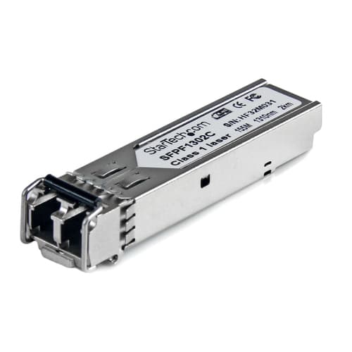 StarTech.com Cisco GLC-FE-100FX Compatible SFP Module, 100BASE-FX, 100Mbps Multimode Fiber MMF Optic Transceiver, 100 Mbps, LC Connector, 2km, 1310nm, DDM, Cisco ASR920, IE2000, IE4000 - Lifetime Warranty (SFPF1302C) - SFP (mini-GBIC) transceiver module - 100Mb LAN - 100Base-FX - LC multi-mode - up to 2 km - 1310 nm