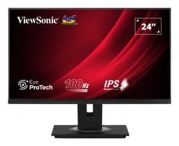 ViewSonic VG2448a-2 - LED monitor - 24" (23.8" viewable) - 1920 x 1080 Full HD (1080p) @ 60 Hz - IPS - 250 cd/m� - 1000:1 - 5 ms - HDMI, VGA, DisplayPort - speakers