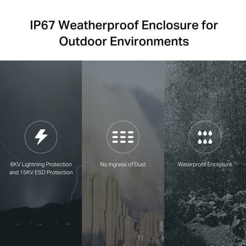 TP-Link NE211-Outdoor V1 - wireless router - Bluetooth, LTE - 5G - pole-mountable, wall-mountable — view 8
