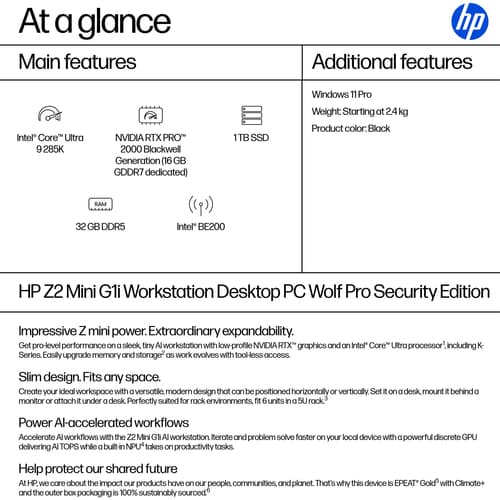 HP Z2 MINI G1I U9-285K 32/1TB W11P — view 4