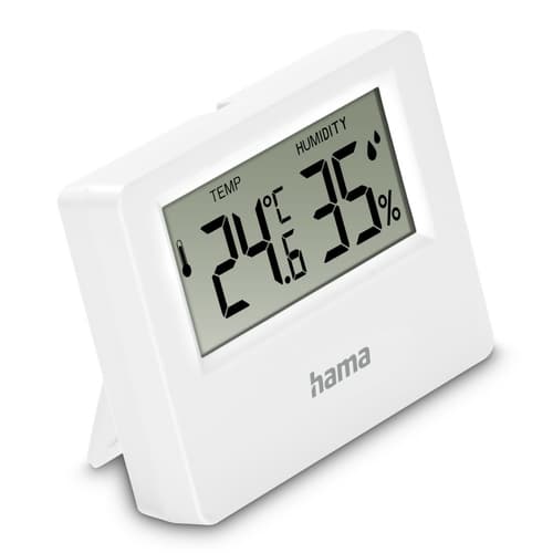 Hama Ebro Thermometer and Hygrometer, Digital, For Indoors or Outdoors, white — view 3