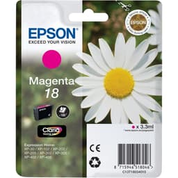 Epson 18 - Magenta - original - ink cartridge - for Expression Home XP-212, 215, 225, 312, 315, 322, 325, 412, 415, 422, 425