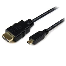 StarTech.com 2m High Speed HDMI Cable with Ethernet HDMI to HDMI Micro - HDMI cable with Ethernet - HDMI male to 19 pin micro HDMI Type D male - 2 m - black