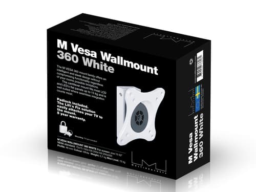 *Non Cancellable/Non Returnable (NCNR)* VESA WALLMOUNT 360 WHITE — view 14