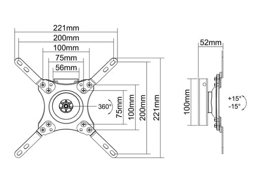 *Non Cancellable/Non Returnable (NCNR)* VESA WALLMOUNT 360 WHITE — view 13