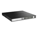 D-Link DXS 3130-28P - Switch - L3 - Managed - 24 x 1/2.5/5/10GBase-T (PoE++) + 4 x 10 Gigabit / 25 Gigabit SFP28 - rack-mountable - PoE++ (790 W) thumbnail 2