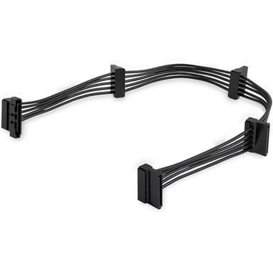 StarTech.com 15.7 in (400 mm) SATA Power Splitter Adapter Cable - M/F - 4x Serial ATA Power Cable Splitter (PYO4SATA) - Power splitter - SATA power (M) to SATA power (F) - 40 cm - black - for P/N: BRACKET125PT, BRACKET125PTP, BRACKET425F, PEXUSB311AC3, S251BU31REM, SATBP125VP