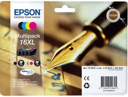 Epson 16XL Multipack - 4-pack - XL - black, yellow, cyan, magenta - original - ink cartridge - for WorkForce WF-2010, 2510, 2520, 2530, 2540, 2630, 2650, 2660, 2750, 2760