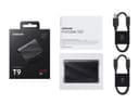 Samsung T9 MU-PK1T0G - SSD - encrypted - 1 TB - external (portable) - USB 3.2 Gen 2x2 (USB-C connector) - 256-bit AES - grey thumbnail 3