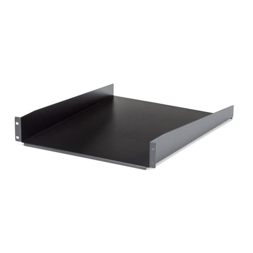 StarTech.com 2U Fixed Server Rack Mount Shelf, 22in Deep Steel Universal Cantilever Tray for 19" AV/Data/Network Equipment Rack with Cage Nuts & Screws, 50lbs Weight Capacity, 22" Deep - 2U Network Rack Shelf (CABSHELF22) - Rack shelf - black - 2U - 22" - for P/N: RK12OD2, RK2433BKM, RK2537BKM, RK3236BKF, RK4236BKB, RK4242BK24, RK4242BK30