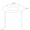 Neomounts FPMA-CRW5 - Mounting component (ceiling mount cover) - for LCD display - metal - white thumbnail 3