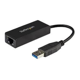 StarTech.com USB 3.0 to Gigabit Ethernet Adapter - 10/100/1000 NIC Network Adapter - USB 3.0 Laptop to RJ45 LAN (USB31000S) - Network adapter - USB 3.0 - Gigabit Ethernet - black