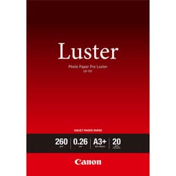 Canon Photo Paper Pro Luster LU-101 - Luster - 260 micron - A3 plus (329 x 423 mm) - 260 g/m� - 20 sheet(s) photo paper - for PIXMA PRO-1, PRO-10, PRO-100